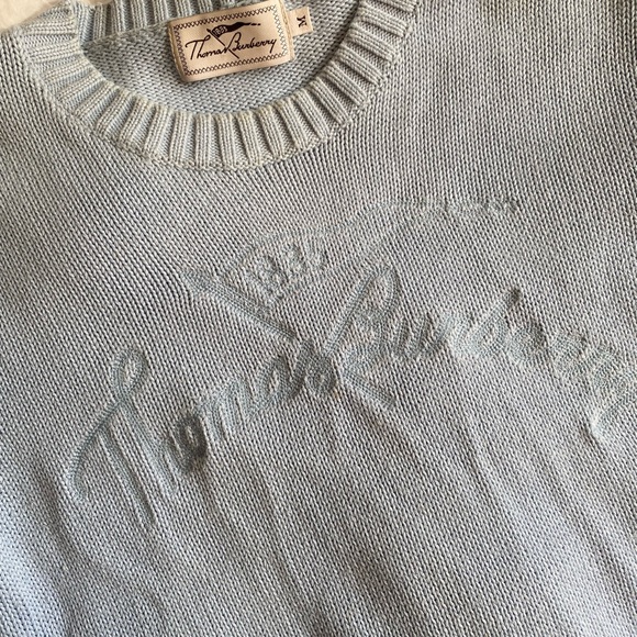 Authentic Tomas Burberry knit light blue sweater - Picture 2 of 6